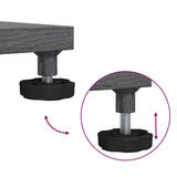 vidaXL Parasol Base Dark Grey Wooden Look 45 x 45 x 31 cm