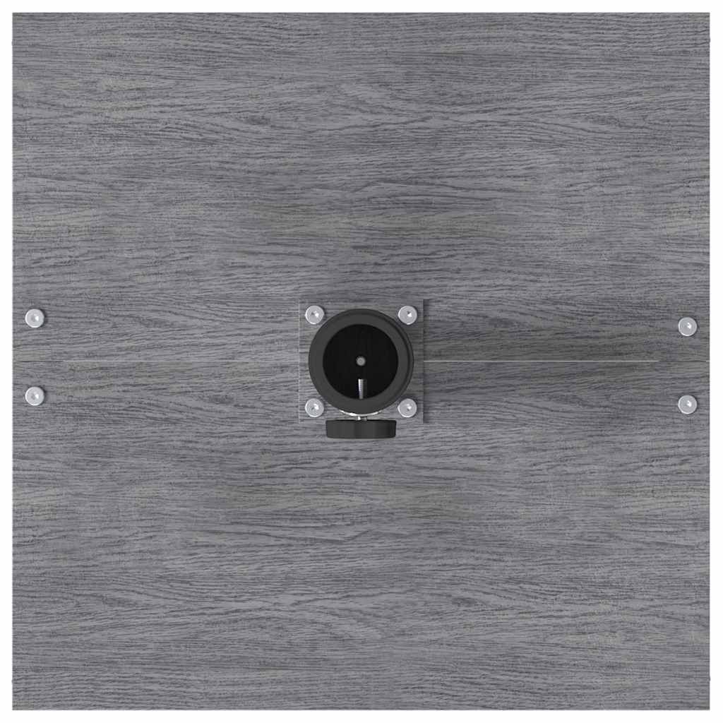 vidaXL Parasol Base Dark Grey Wooden Look 45 x 45 x 31 cm