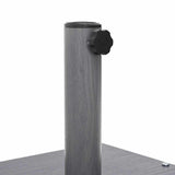 vidaXL Parasol Base Dark Grey Wooden Look 45 x 45 x 31 cm