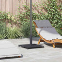 vidaXL Parasol Base Dark Grey Wooden Look 45 x 45 x 31 cm