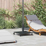 vidaXL Parasol Base Dark Grey Wooden Look 45 x 45 x 31 cm