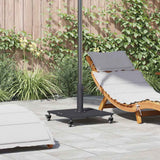 vidaXL Parasol Base Dark Grey Wooden Look 45 x 45 x 31 cm