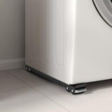 vidaXL Washing Machine Base 2 pcs Black 72 x 5 x 4.5 cm Stainless Steel