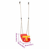 vidaXL Babyschommel 2 pcs Rood 36 x 43 x 42 cm Kunststof