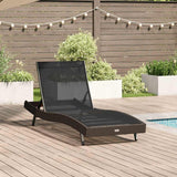 vidaXL Ligstoel 197 x 70 x 82 cm poly rattan
