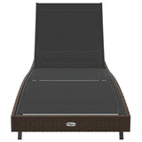 vidaXL Ligstoel 197 x 70 x 82 cm poly rattan