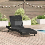 vidaXL Ligstoel 197 x 70 x 82 cm poly rattan