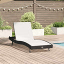 vidaXL Ligstoel 197 x 70 x 82 cm poly rattan