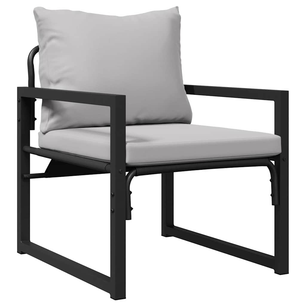 vidaXL Tuinmeubelen 4 pcs 2-Aantal zitplaatsen Lichtgrijs Polyester