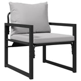 vidaXL Tuinmeubelen 4 pcs 2-Aantal zitplaatsen Lichtgrijs Polyester