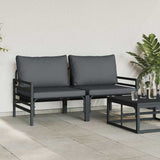 vidaXL Buiten Meubilair 2 pcs Antraciet 80 x 80 x 71 cm Staal
