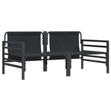 vidaXL Buiten Meubilair 2 pcs Antraciet 80 x 80 x 71 cm Staal