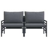 vidaXL Buiten Meubilair 2 pcs Antraciet 80 x 80 x 71 cm Staal