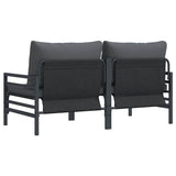 vidaXL Buiten Meubilair 2 pcs Antraciet 80 x 80 x 71 cm Staal