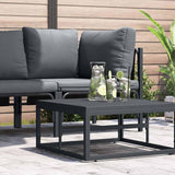 vidaXL Buiten Meubilair 2 pcs Antraciet 80 x 80 x 71 cm Staal