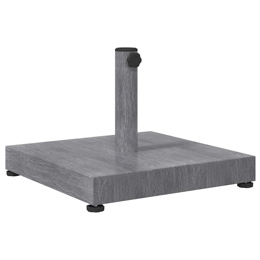 vidaXL Parasolvoet Donkergrijze Houtlook 45 x 45 x 31,5 cm