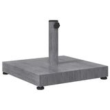 vidaXL Parasolvoet Donkergrijze Houtlook 45 x 45 x 31,5 cm