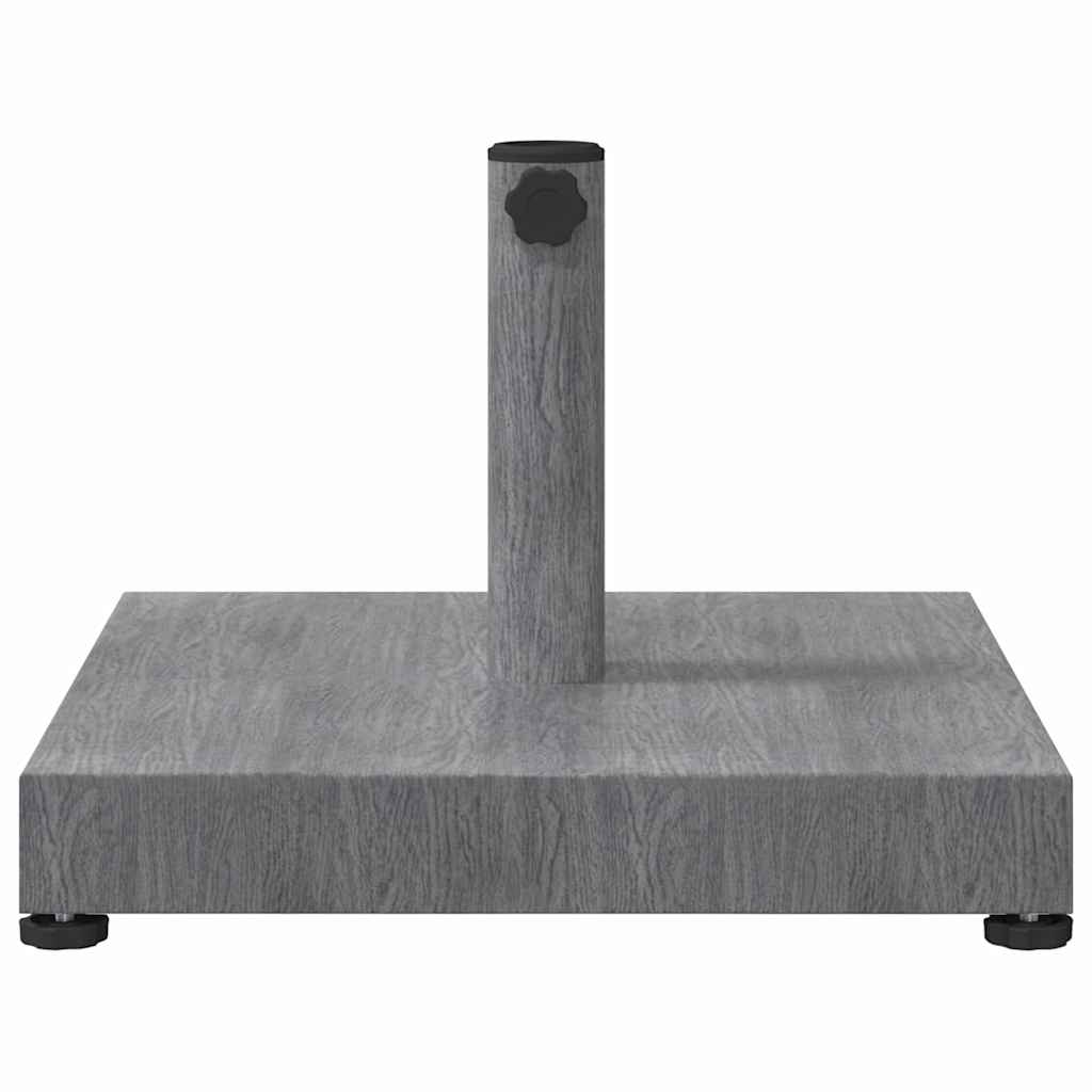 vidaXL Parasolvoet Donkergrijze Houtlook 45 x 45 x 31,5 cm