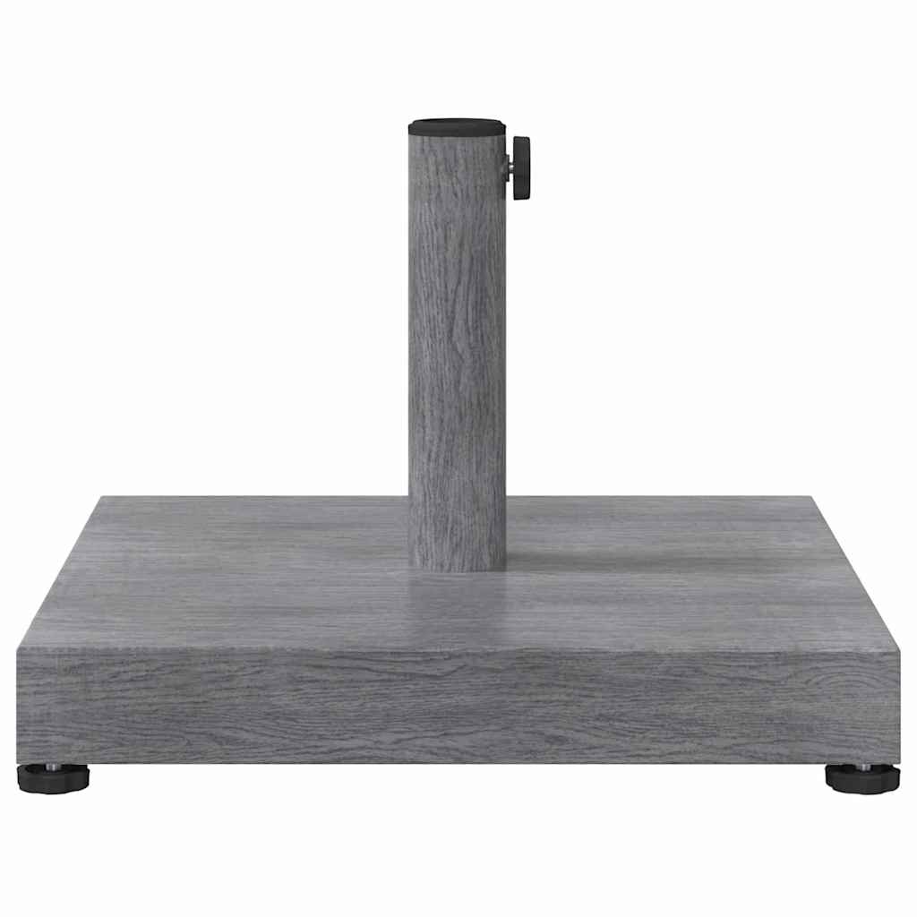 vidaXL Parasolvoet Donkergrijze Houtlook 45 x 45 x 31,5 cm