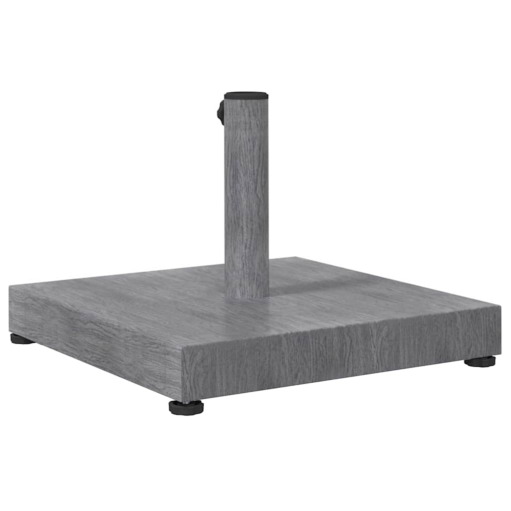 vidaXL Parasolvoet Donkergrijze Houtlook 45 x 45 x 31,5 cm