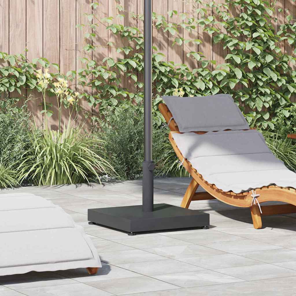 vidaXL Parasolvoet Donkergrijze Houtlook 45 x 45 x 31,5 cm