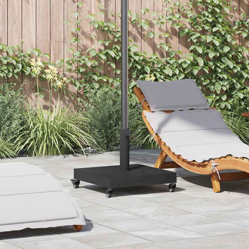 vidaXL Parasolvoet Donkergrijze Houtlook 45 x 45 x 31,5 cm