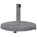 vidaXL Parasolvoet Donkergrijze Houtlook 48 x 48 x 32 cm