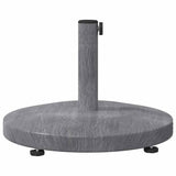 vidaXL Parasolvoet Donkergrijze Houtlook 48 x 48 x 32 cm