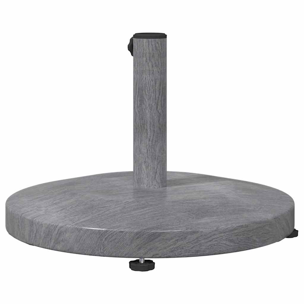 vidaXL Parasolvoet Donkergrijze Houtlook 48 x 48 x 32 cm