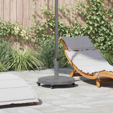 vidaXL Parasolvoet Donkergrijze Houtlook 48 x 48 x 32 cm