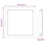 vidaXL Access Panel 2 pcs Wit 63 x 33 x 3 cm Staal