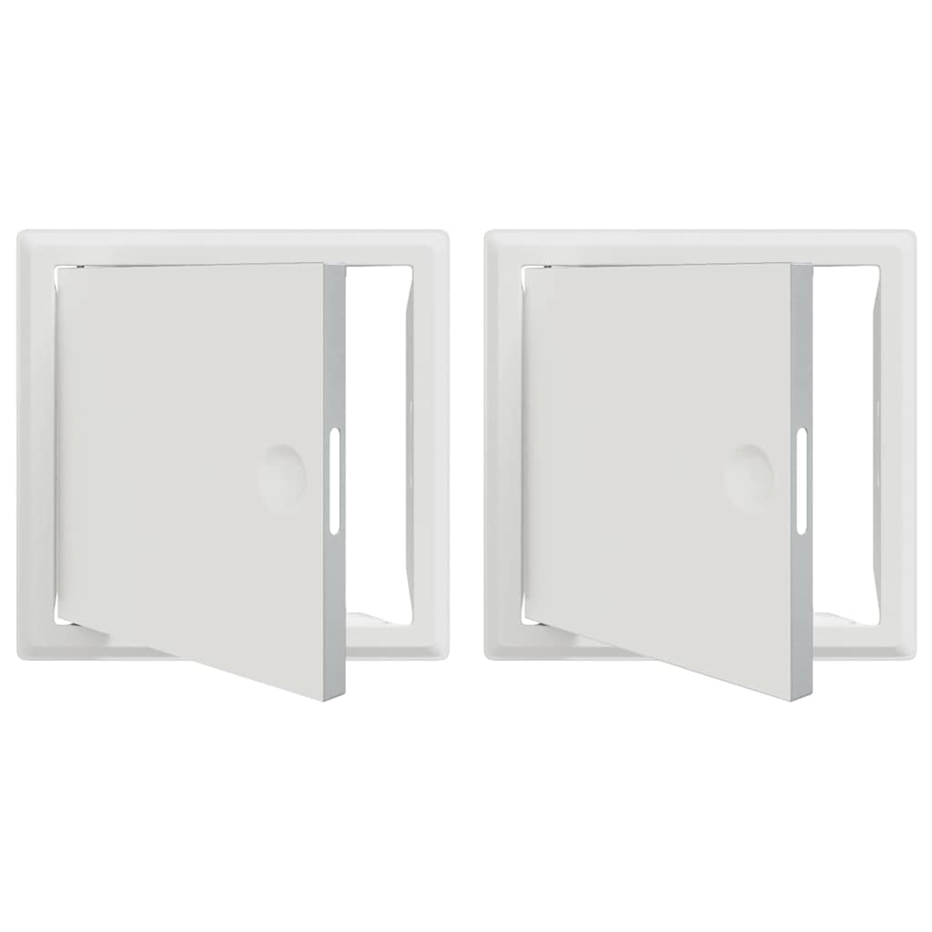 vidaXL Access Panel 2 pcs Wit 63 x 33 x 3 cm Staal