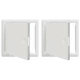 vidaXL Access Panel 2 pcs Wit 63 x 33 x 3 cm Staal