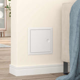 vidaXL Access Panel 2 pcs Wit 63 x 33 x 3 cm Staal