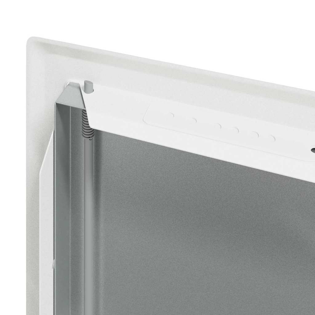 vidaXL Access Panel 2 pcs Wit 63 x 33 x 3 cm Staal