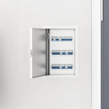 vidaXL Access Panel 2 pcs Wit 63 x 33 x 3 cm Staal