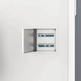 vidaXL Access Panel 2 pcs Wit 23 x 23 x 3 cm Staal