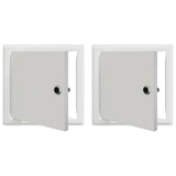 vidaXL Access Panel 2 pcs Wit 23 x 23 x 3 cm Staal