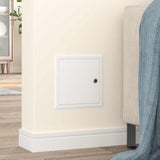 vidaXL Access Panel 2 pcs Wit 23 x 23 x 3 cm Staal