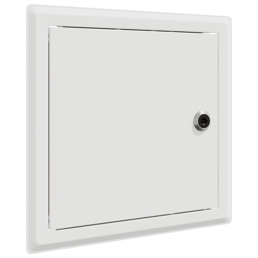 vidaXL Access Panel 2 pcs Wit 23 x 23 x 3 cm Staal