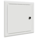 vidaXL Access Panel 2 pcs Wit 23 x 23 x 3 cm Staal