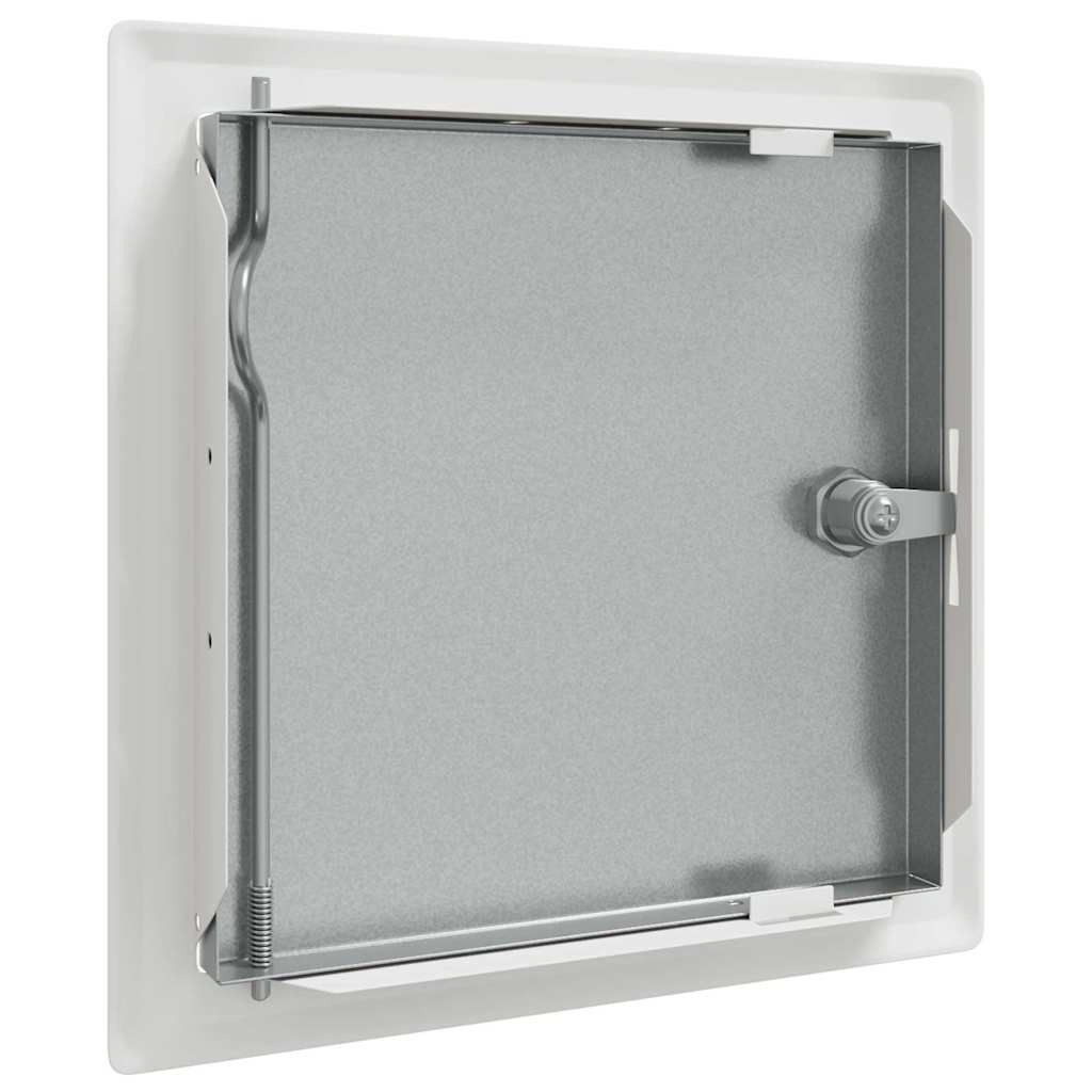 vidaXL Access Panel 2 pcs Wit 23 x 23 x 3 cm Staal