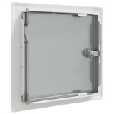 vidaXL Access Panel 2 pcs Wit 23 x 23 x 3 cm Staal