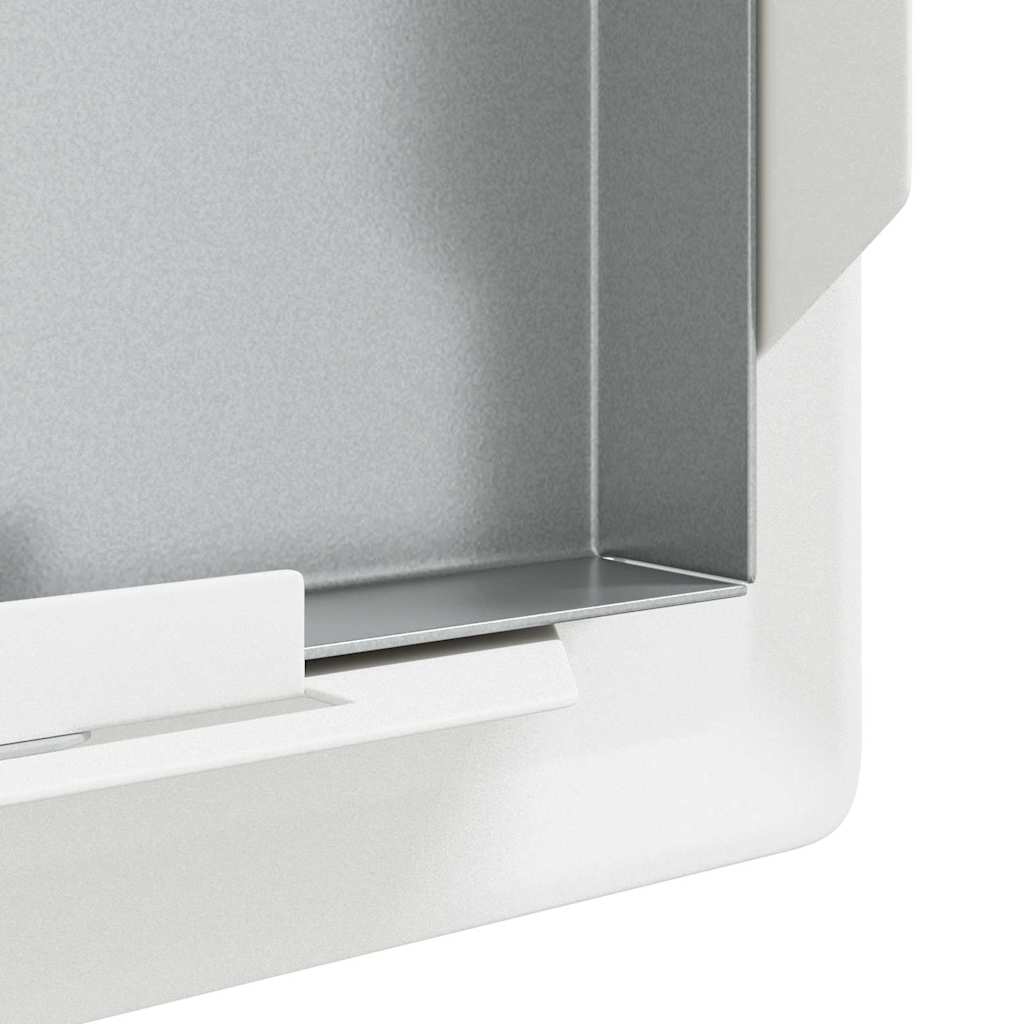 vidaXL Access Panel 2 pcs Wit 23 x 23 x 3 cm Staal