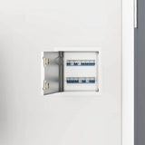 vidaXL Access Panel 2 pcs Wit 23 x 23 x 3 cm Staal