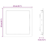 vidaXL Access Panel 2 pcs Wit 23 x 23 x 3 cm Staal