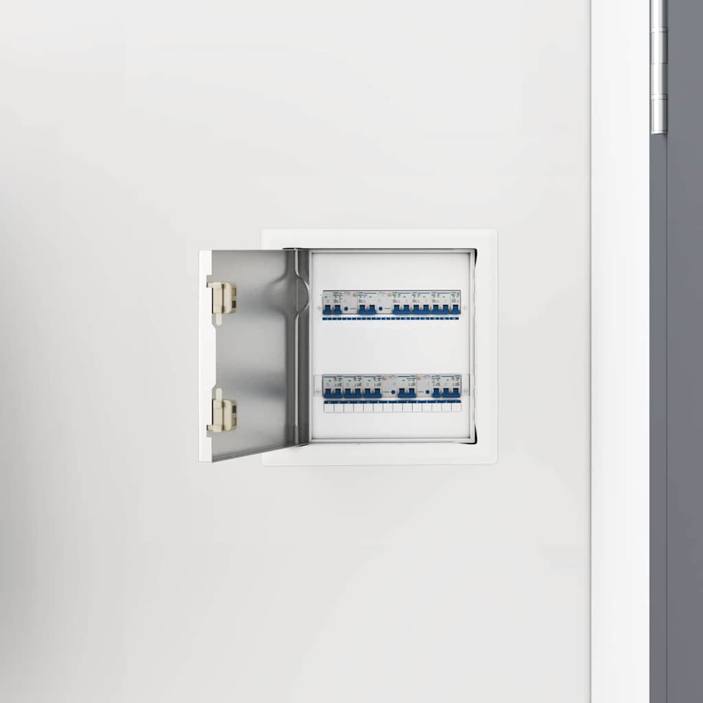 vidaXL Access Panel 2 pcs Wit 23 x 23 x 3 cm Staal