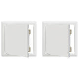vidaXL Access Panel 2 pcs Wit 23 x 23 x 3 cm Staal