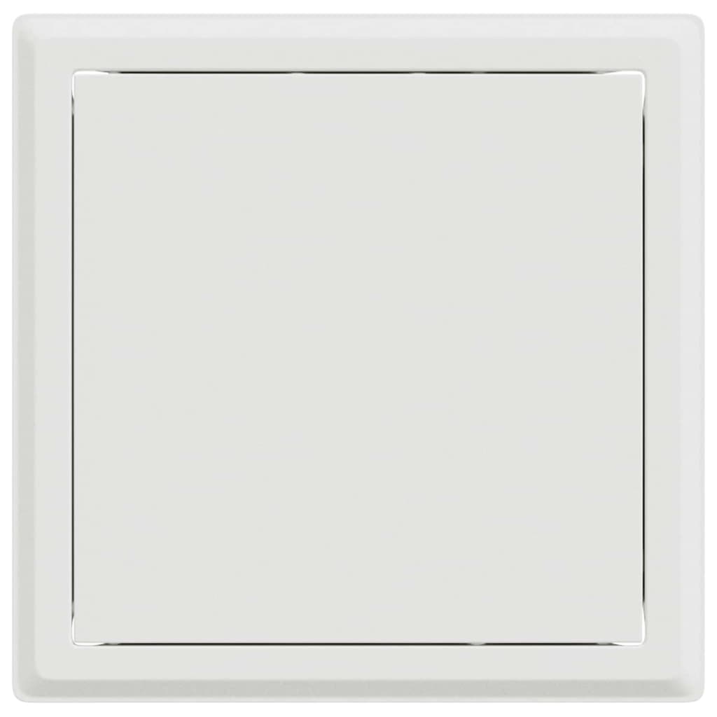 vidaXL Access Panel 2 pcs Wit 23 x 23 x 3 cm Staal