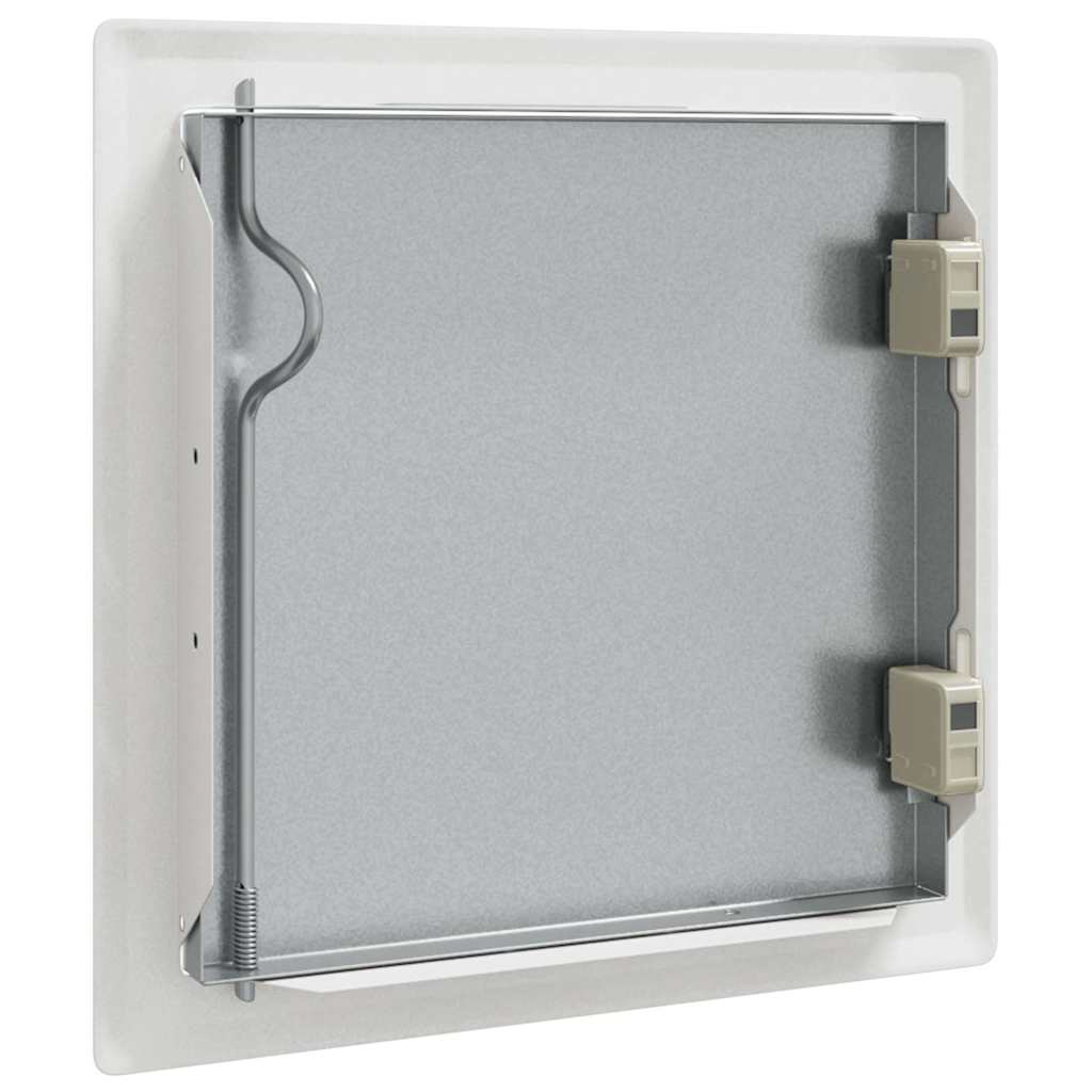 vidaXL Access Panel 2 pcs Wit 23 x 23 x 3 cm Staal